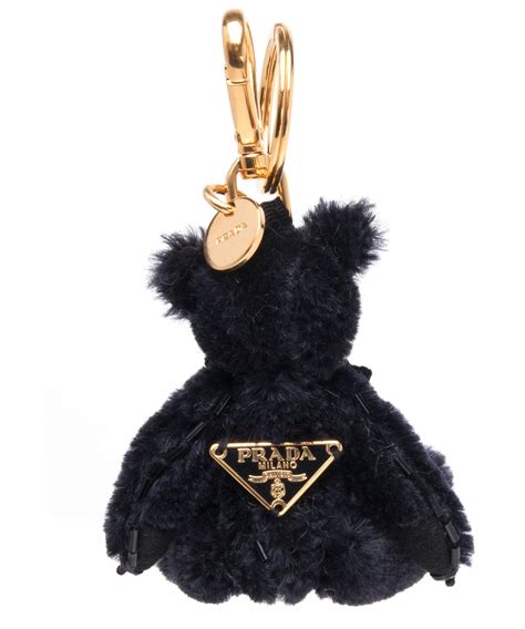 replica prada bear keychain|prada heart strap keychain.